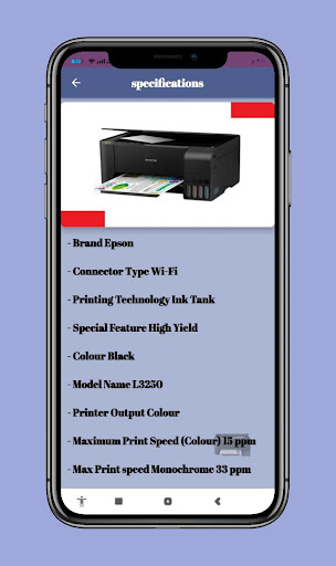 Epson l3250 Printer Guide Screen 2