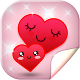 Cute Hearts Live Wallpaper HD icon