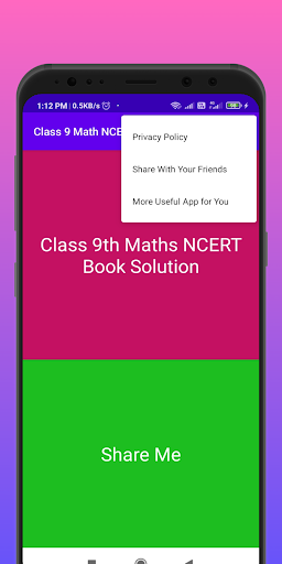 Android application Class9 Math NCERT हल Offline screenshort