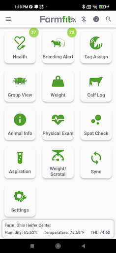 Android application farmfit screenshort