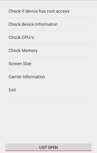 Android application Phone Form (Check root status, screenshort