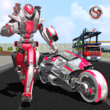 Robot Bike Transport Truck Sim icon