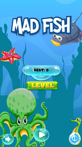 Android application Mad Fish match3 screenshort