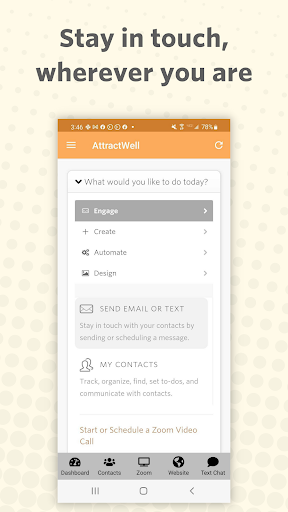 Android application AttractWell screenshort