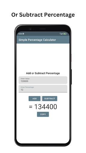 Percentage Calculator Screen 3
