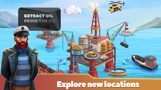 Extract oil from sea