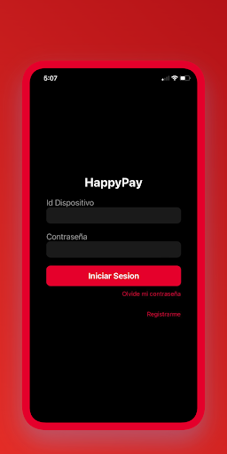 Android application HappyPay Cliente screenshort
