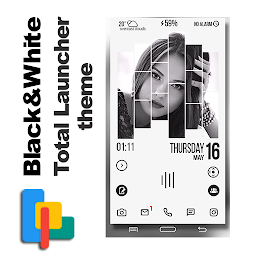รูปไอคอน Black&White для Total Launcher