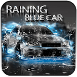 Raining Blue Car icon