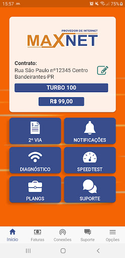 Max Net Fibra Screen 2