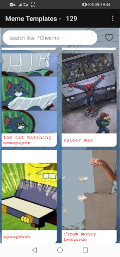 Android application Meme Templates screenshort