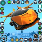 Flying Taxi Robot Transform 3D icon