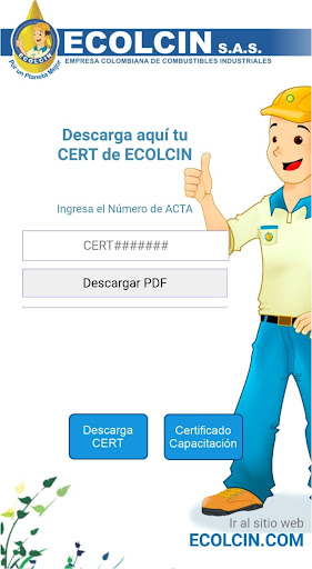 ECOLCIN APP Screen 3