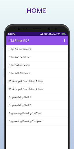 Android application ITI Fitter PDF & MCQ Quiz 2023 screenshort