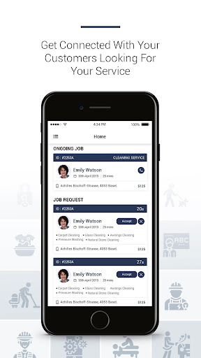Android application E-Services Provider screenshort