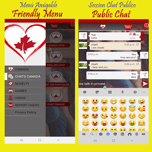 Canada Singles Chat & Date Screen 2