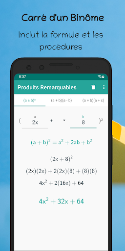 Aperçu de l'application