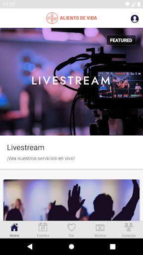 Android application Aliento de Vida Ministries screenshort