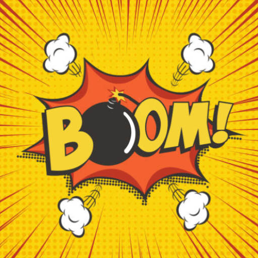 Shoot Boom! - Boring game logo