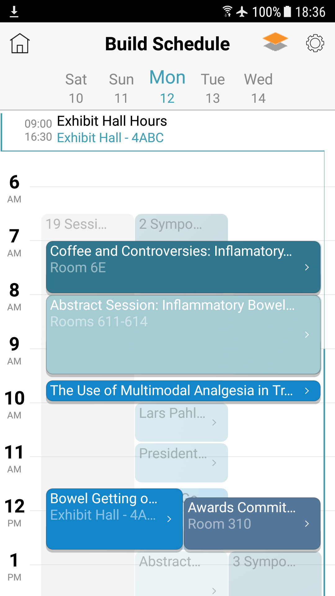 Android application ASM Events screenshort