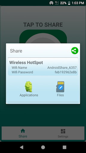 Android application AShare Share & Transfer screenshort