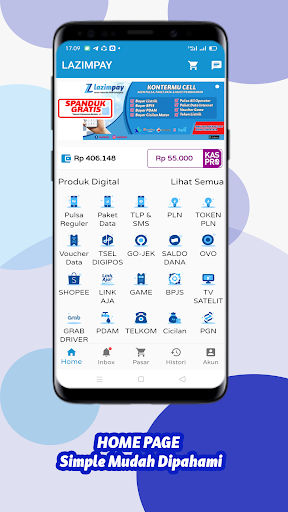 Android application LazimPay - Aplikasi Agen Pulsa screenshort