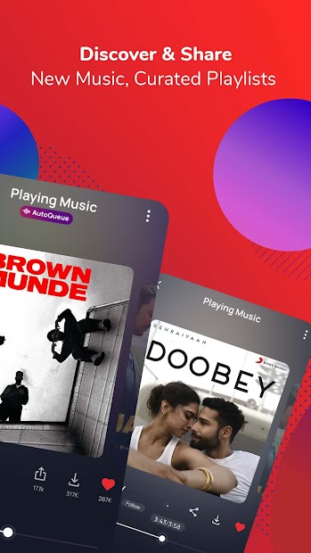 Captura de Pantalla 6 Gaana Songs & Music Player App android