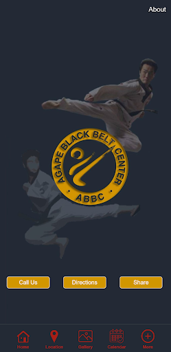 Android application AGAPE BLACK BELT CENTER screenshort
