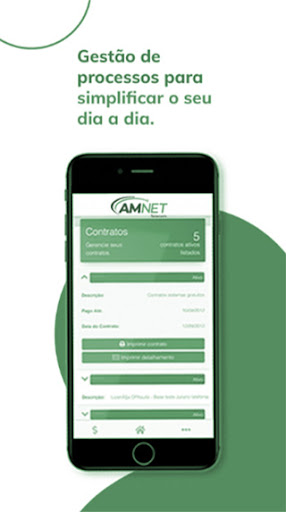Android application AMNET screenshort