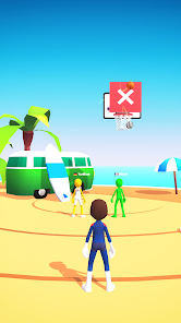 Captura de Pantalla 3 Five Hoops - Basketball Game android