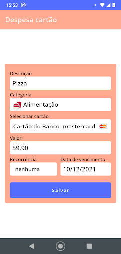 Meu Gerenciador Financeiro Screen 3