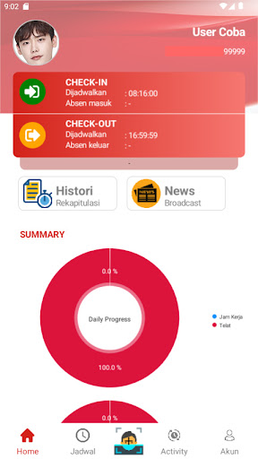 Android application SISPEG screenshort
