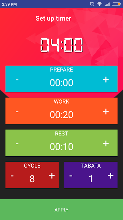 Tabata (HIIT) timer - 1.0.7 - (Android)