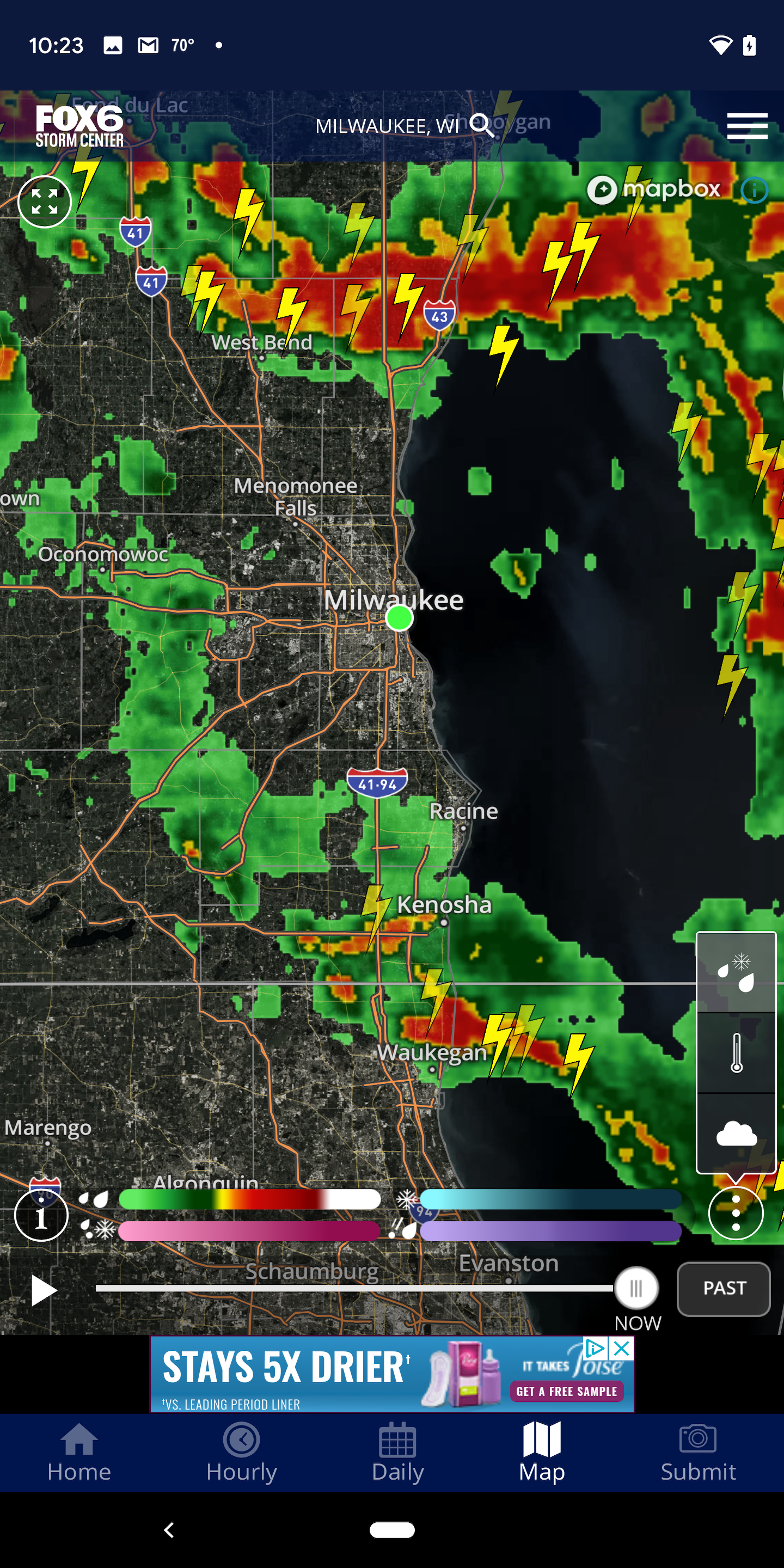 Android application FOX6 Milwaukee: Weather screenshort