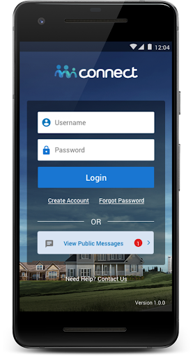 Android application Connect screenshort