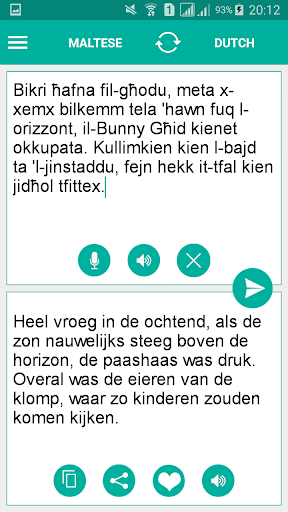 Maltese Dutch Translator Screen 2