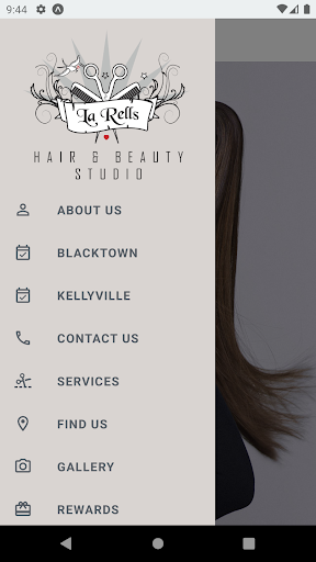 Android application La Rells Hair & Beauty screenshort