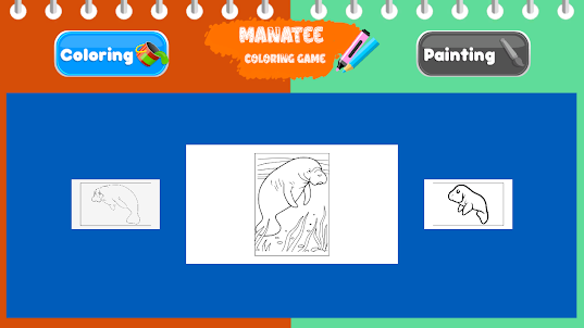 Manatee coloring game