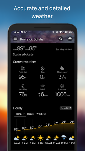 Meteo e widget - Weawow