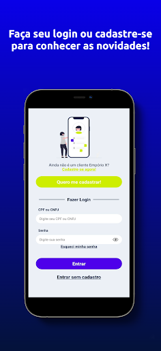 Android application Empório X screenshort