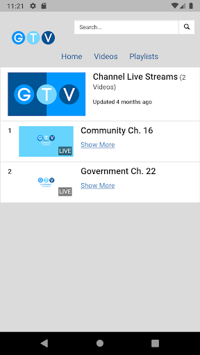 Android application Goffstown TV screenshort