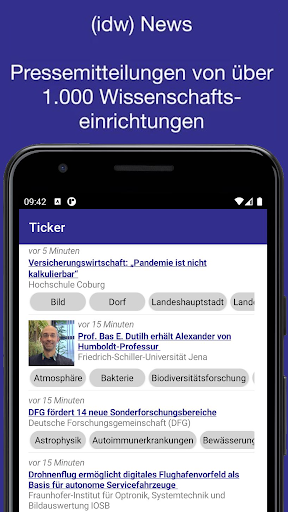 Android application (idw) News screenshort