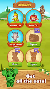 Happy Cats Farm: Banana Puzzle