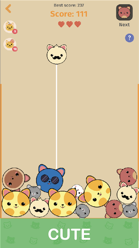 Cute Cat Combo: Meow Drop Screen 2
