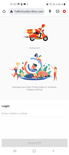 Android application HELLO FOODz Restaurants App screenshort
