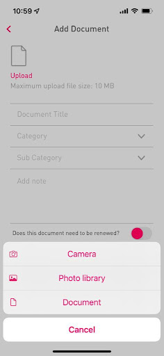 fyio – Happy Document Storage Screen 3