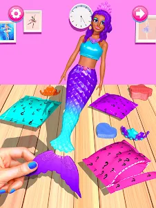 Color Reveal Mermaid Games