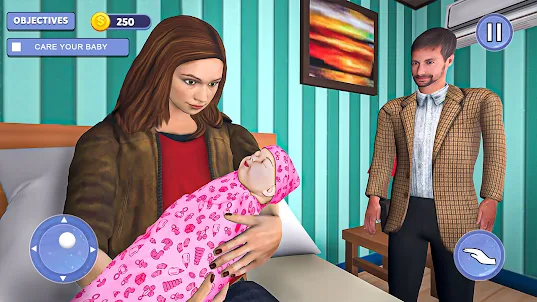 懷孕媽媽的家庭生活模擬
