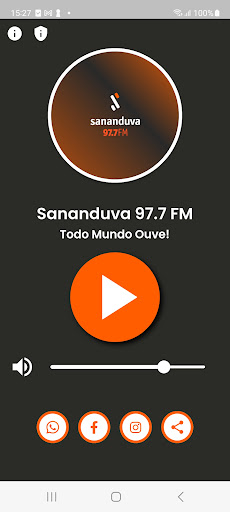 Android application Rádio Sananduva 97.7 FM screenshort