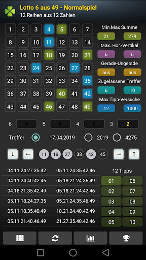 Lotto Statistik Pro Screen 2
